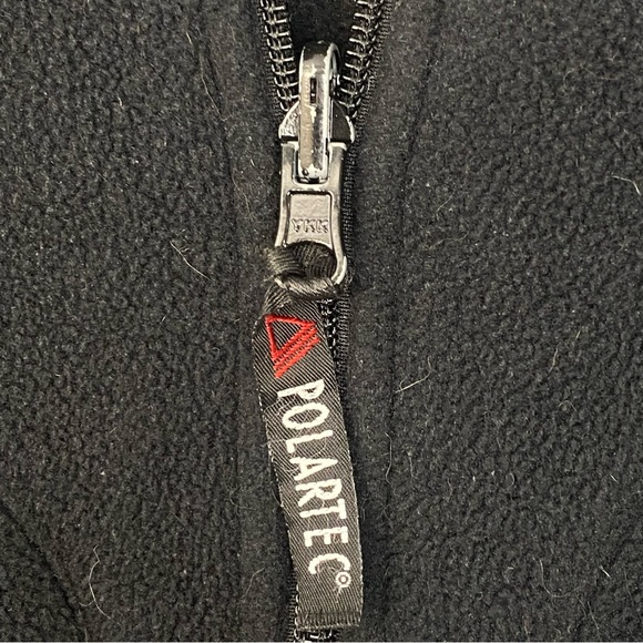 Cabela's Men’s Black Polartec Full Zip Outerwear Fleece Jacket Size Medium - Picture 4 of 8